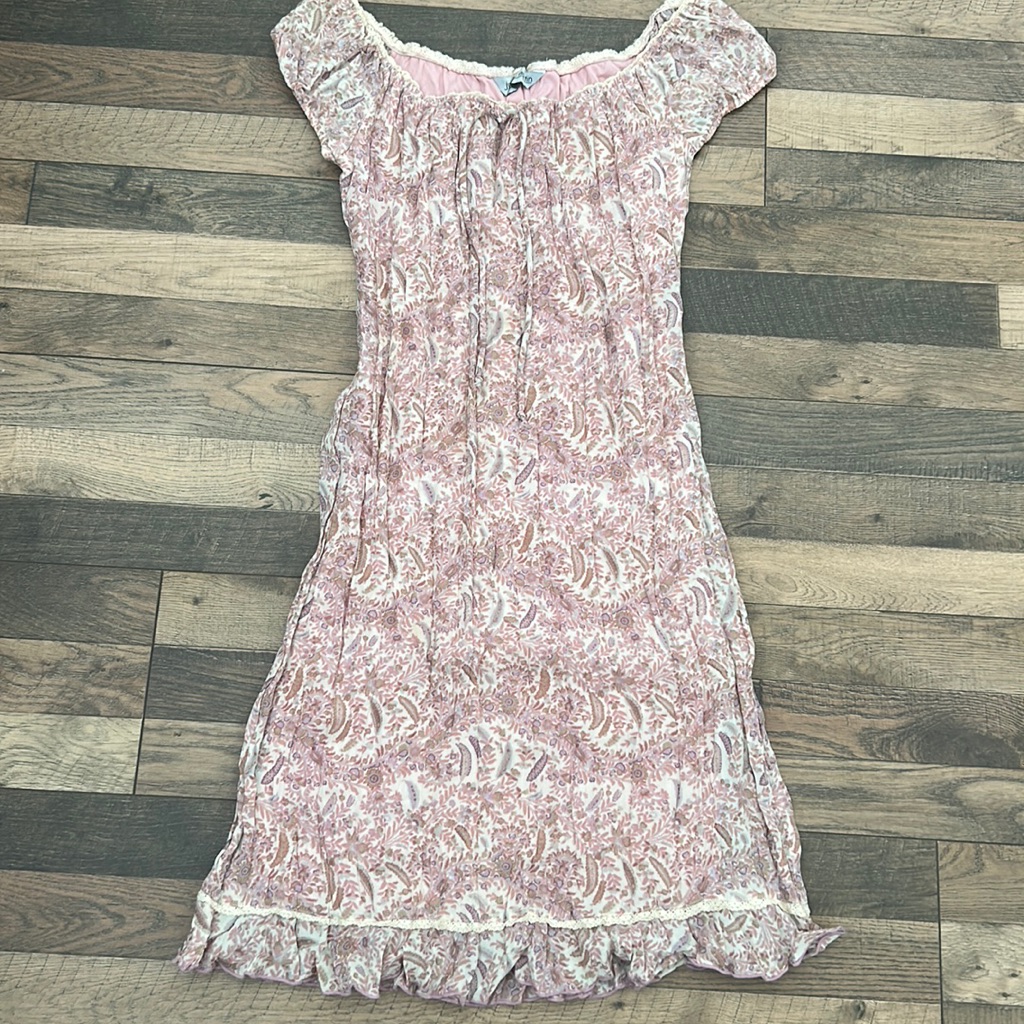 Jonathan Martin Vintage 90s Coquette Lace Paisley Dress Size 3